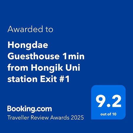 Hongdae Guesthouse 1Min From Hongik Uni Station Exit #1 Seul Zewnętrze zdjęcie