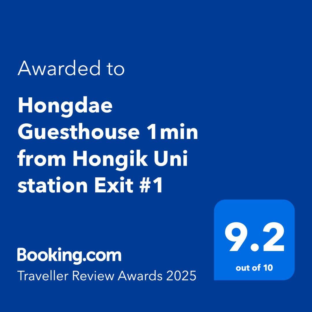 Hongdae Guesthouse 1Min From Hongik Uni Station Exit #1 Seul Zewnętrze zdjęcie